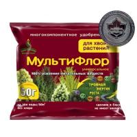 евро-семена удобрение для хвойных мультифлор, 50 гр