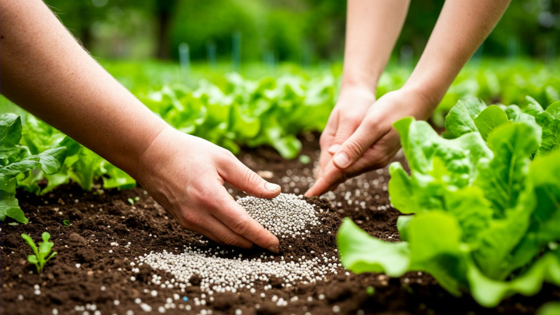 Весеннее внесение комплексного удобрения по влажной почве. Весеннее внесение комплексного удобрения по влажной почве.